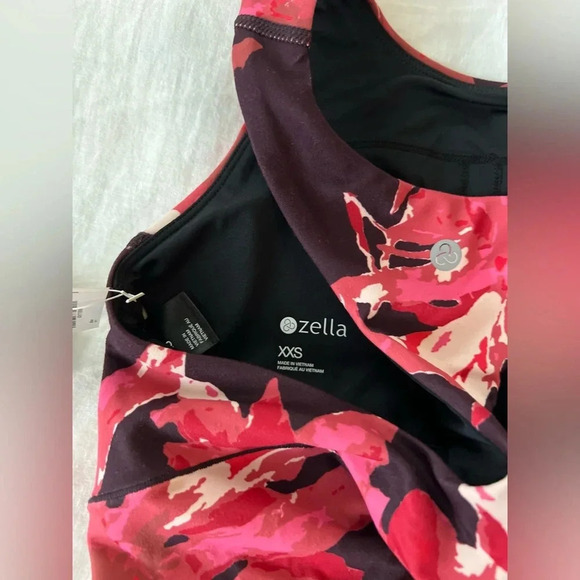 NWT | ZELLA | 'Live In' Racerback Sports Bra Purple Nebula Cluster - Siz… - Picture 5 of 5
